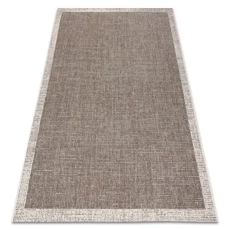 TAPPETO DI SPAGO SIZAL FLOORLUX 20401 Telaio taupe / champagne