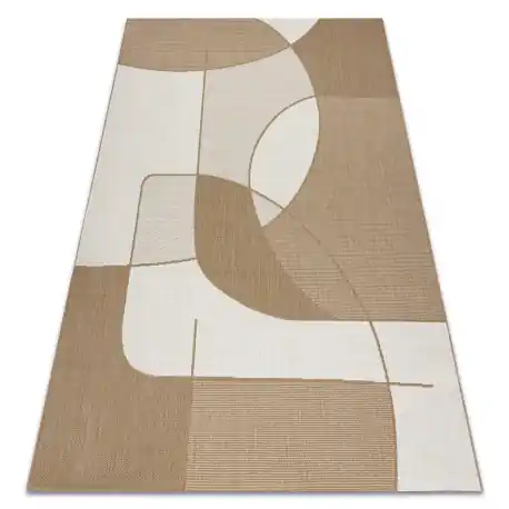FLAT 48982265 Tappeto in sisal Geometrico - colore paglia beige naturale, corda