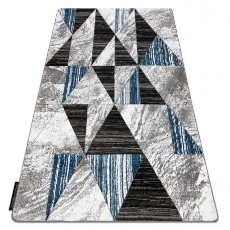 Tappeto ALTER Nano triangoli blu