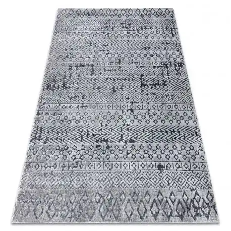 Tappeto Structural SIERRA G6042 tessuto piatto grigio - geometrico, etnica