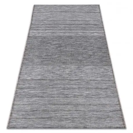 Tappeto DI SPAGO SIZAL LOFT 21108 Linee grigio / avorio / argint