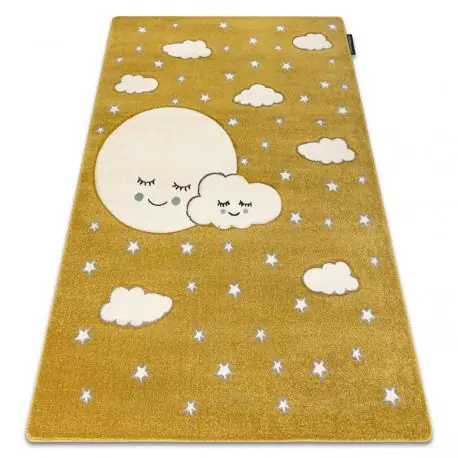Tappeto PETIT MOON stelle, nuvole oro