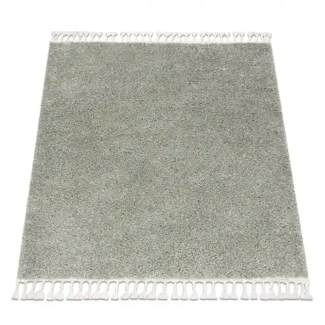 Tappeto BERBER quadrato 9000 verde Frange berbero marocchino shaggy