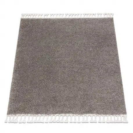 Tappeto BERBER quadrato 9000 marrone Frange berbero marocchino shaggy