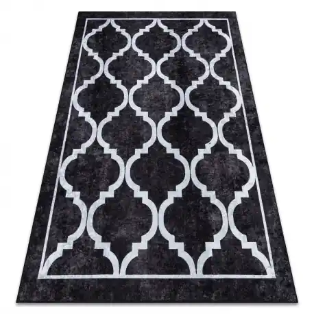 Tappeto lavabile MIRO 51639.806 Trellis reticolo antiscivolo - nero