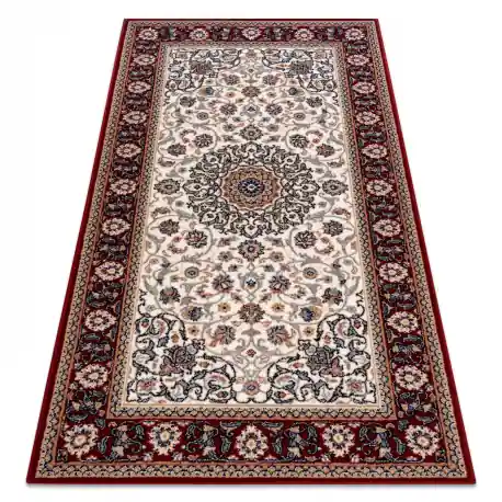 Tappeto in lana NAIN Ornamento, telaio 6635/51036 beige / chiaretto
