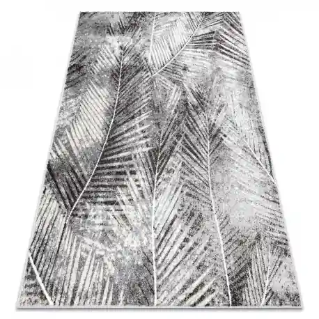 Tappeto MATEO 8035/644 Moderno foglie di palma - strutturale grigio