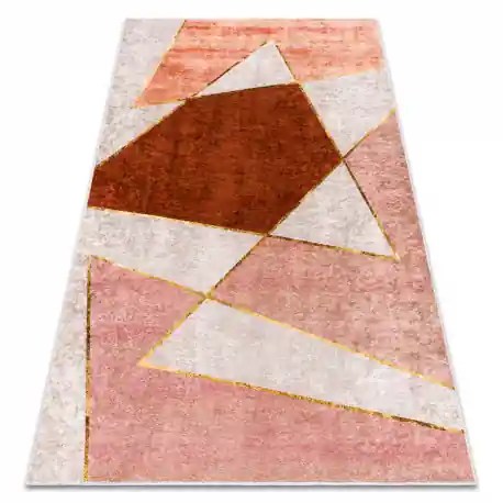 Tappeto lavabile MIRO 52097.802 Geometrico antiscivolo - rosa