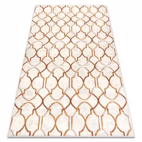 Tappeto Lana ANGEL 7905 / 52822 Ornamento, art déco beige / oro