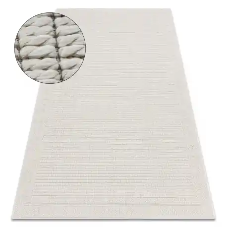 Tappeto ORIGI 3727 crema - Telaio cordoncino in SISAL a tessitura piatta
