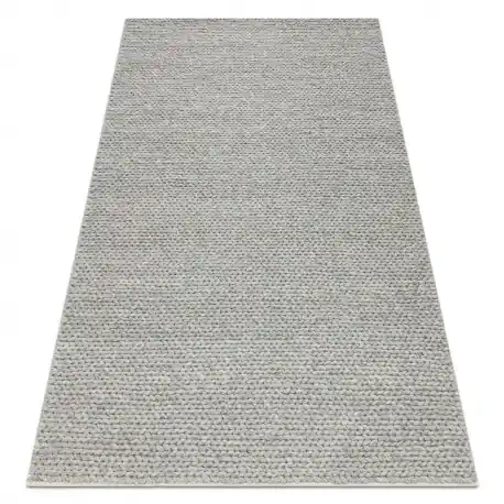Tappeto in lana TAHAR 99004G grigio - TESSUTO A MANO, uniforme