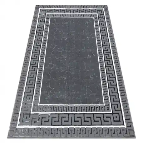 Tappeto ALLURE 1960 Chiave greca, telaio - Strutturale, elegante, glamour grigio