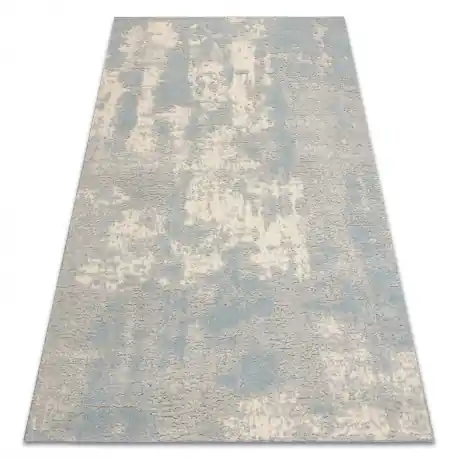 FLUX 461.2.AE500 tappeto in lana OSTA - Astrazione, strutturale, loft crema / blu