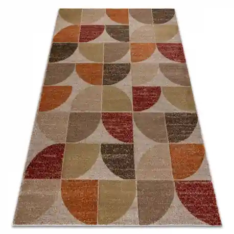 Tappeto ARCANA 4673 beige / arancione, geometrico, moderno