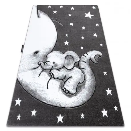 Tappeto PETIT TRUMPET LA TROMBA ELEFANTE STELLA grigio
