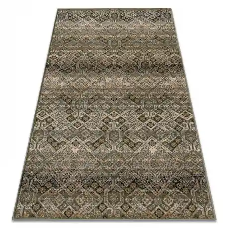 Tappeto in lana NAIN Ornamento, fiori 1044/51058 verde / beige