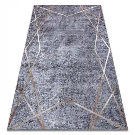 Tappeto lavabile MIRO 51233.809 Geometrico antiscivolo - grigio
