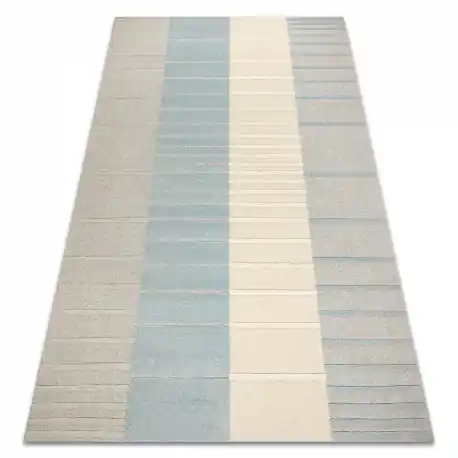 FLUX 461.3.AE120 tappeto in lana OSTA - Linee, strutturale, loft grigio / blu