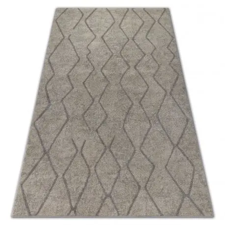 Tappeto SOFT 8050 ZIGZAG BOHO crema / chiaromarrone