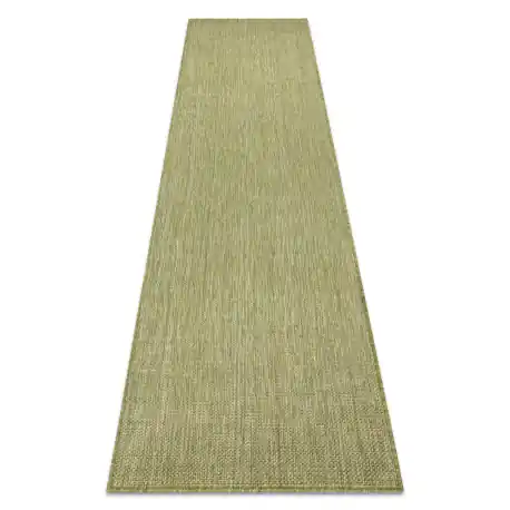 Tappeto, passatoia SIZAL SION A5165A Melange tessuto piatto verde