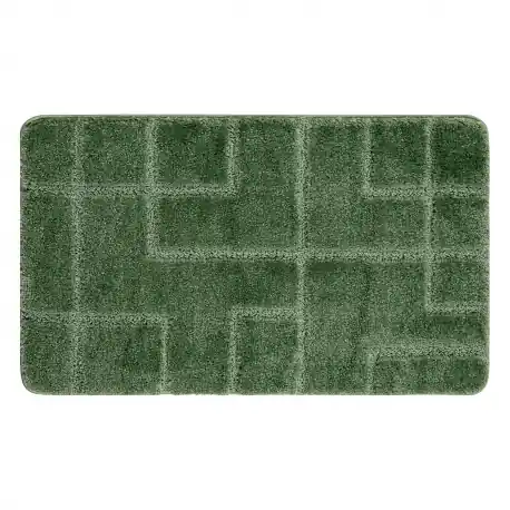 Tappeto da bagno SUPREME LINES, linee, antiscivolo, morbido - verde
