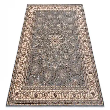Tappeto in lana NAIN Rosetta, telaio, 1180/51034 blu / beige