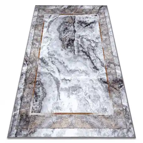 Tappeto lavabile MIRO 51278.812 Marmo, greco antiscivolo - grigio / oro