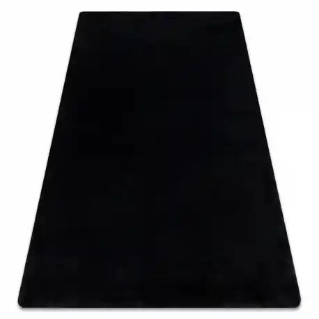 Tappeto POSH Shaggy nero peluche, antiscivolo, lavabile