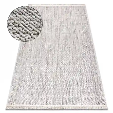 Tappeto NANO FH93A Melange, loop, tessuto piatto grigio