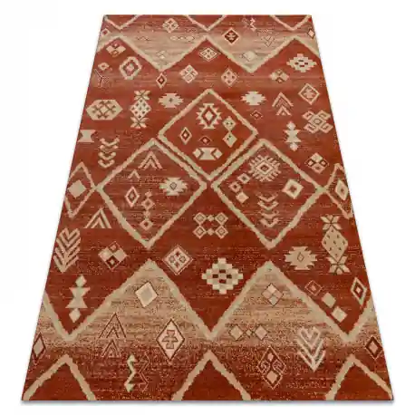 Tappeto in lana LEGEND 468 15 GB300 OSTA - Boho, esclusivo rosso / beige