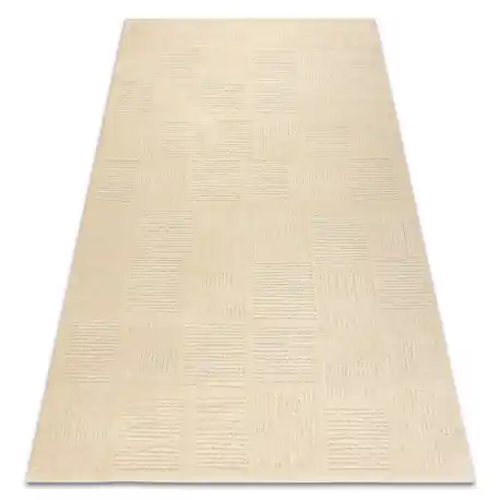 Tappeto in lana TEXTURA 488.20.LA100 OSTA - Linee, geometrica strutturale crema