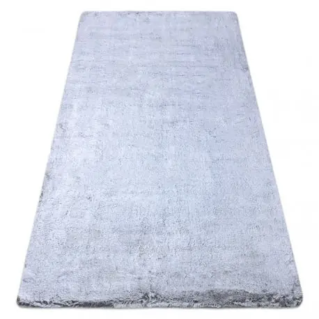Tappeto da lavaggio moderno LAPIN shaggy antisdrucciolevole grigio / avorio