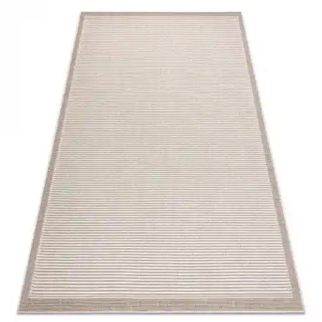 Tappeto SPRING 20411558 Linee, telaio di corda, ad anello - beige