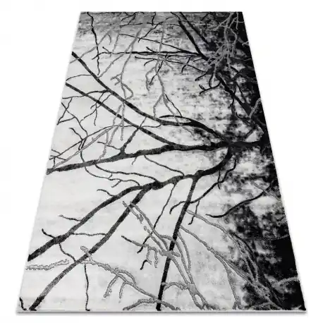 Tappeto EMERALD esclusivo 3820 glamour, elegante albero argint