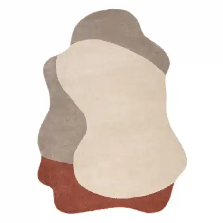 Tappeto FUSION 5710 crema / terracotta Shape - Astrazione, moderno, astratto, irregolare