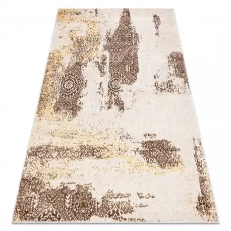 Tappeto MEFE moderno 8731 Rosone vintage - Structural due livelli di pile beige