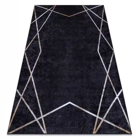 Tappeto lavabile MIRO 51233.811 Geometrico antiscivolo - nero