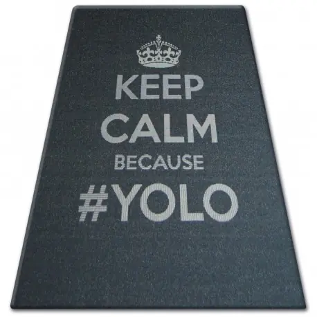 TAPPETO DI SPAGO SIZAL FLOORLUX 20276 YOLO nero / argento