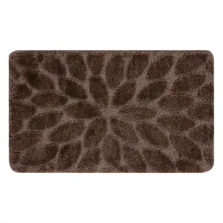 Tappeto da bagno SUPREME STONES, pietre, antiscivolo, morbido - marrone