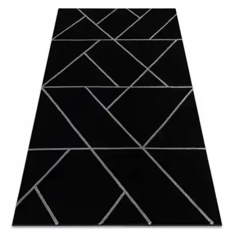 Tappeto EMERALD esclusivo 7543 glamour, elegante géométrique nero / argint
