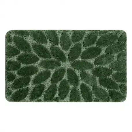 Tappeto da bagno SUPREME STONES, pietre, antiscivolo, morbido - verde