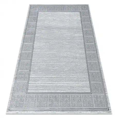 Tappeto ALLURE 8783 Chiave greca, telaio - Strutturale, elegante, glamour grigio chiaro / bianco