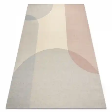 FLUX 461.7.AE990 tappeto in lana OSTA - Geometrico, strutturale, loft beige / grigio