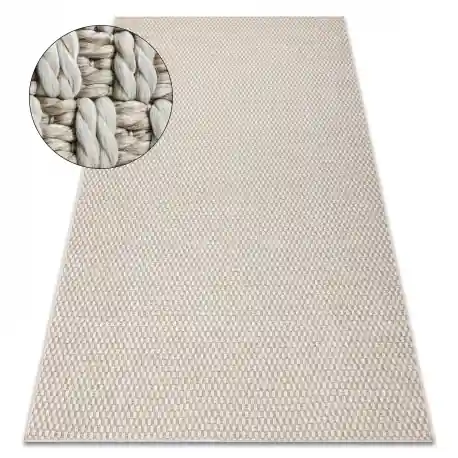 Tappeto ORIGI 3555 crema - cordoncino in SISAL a tessitura piatta