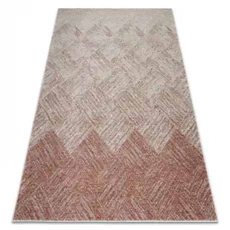 Tappeto FUSION 9775 crema / terracotta - Geometrico, moderno, astratto