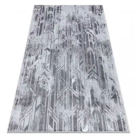 Tappeto MEFE moderno B402 - Structural due livelli di pile grigio scuro