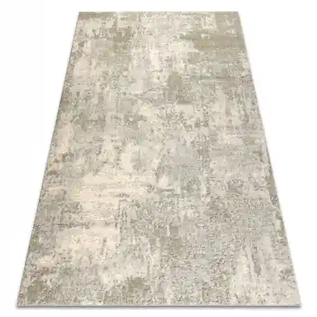 FLUX 461.121.SA991 tappeto in lana OSTA - Astrazione, strutturale, loft verde / beige