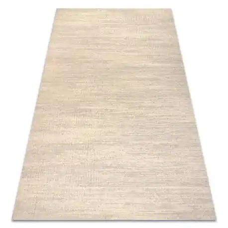 Tappeto in lana TEXTURA 488.23.LA101 OSTA - Linee, geometrica strutturale grigio / crema