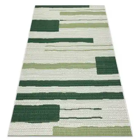 Tappeto COLOR 19676362 SISAL linee beige / verde