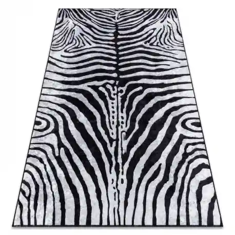 Tappeto lavabile MIRO 51331.803 Zebra antiscivolo - nero / bianca